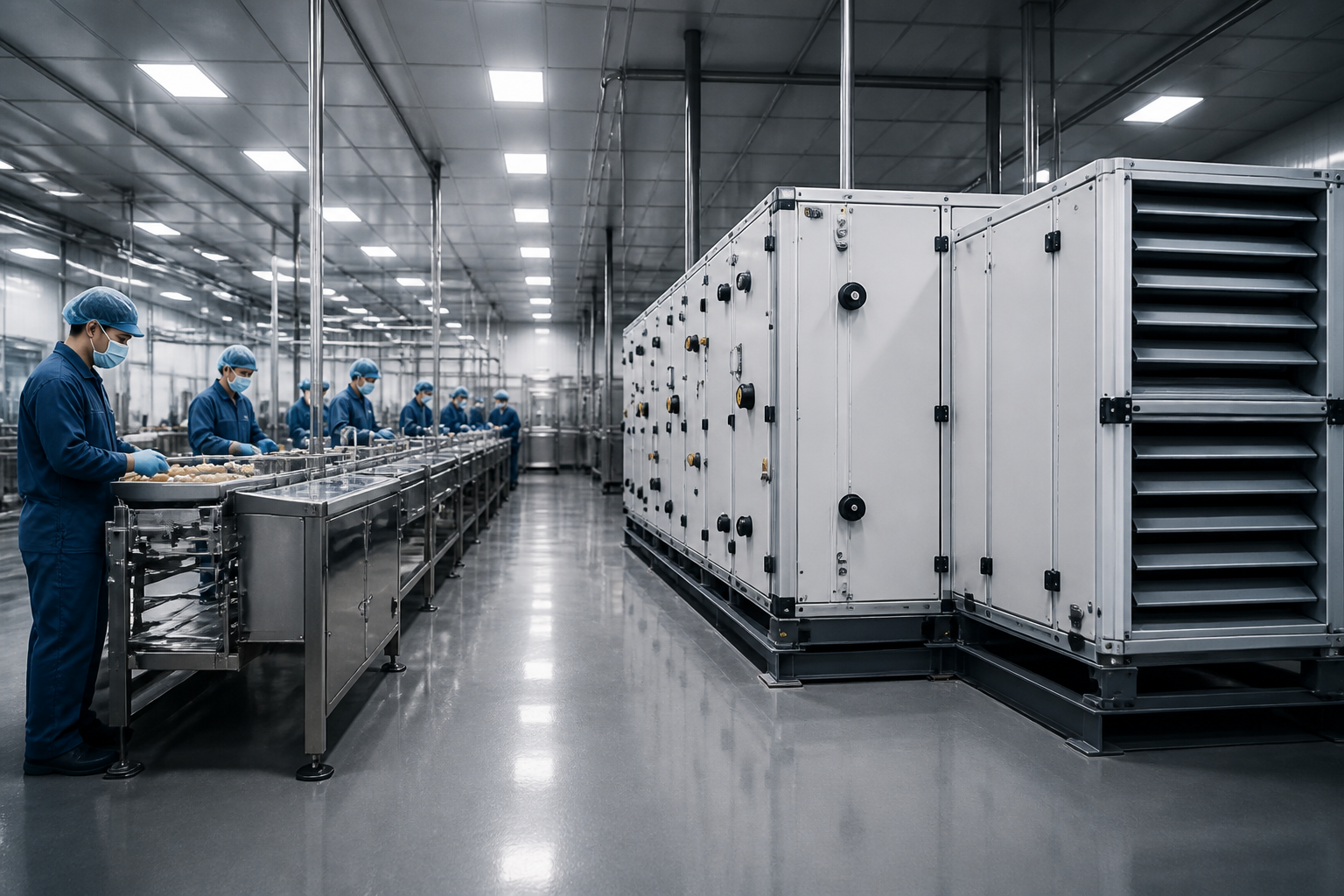 Food processing HVAC installation