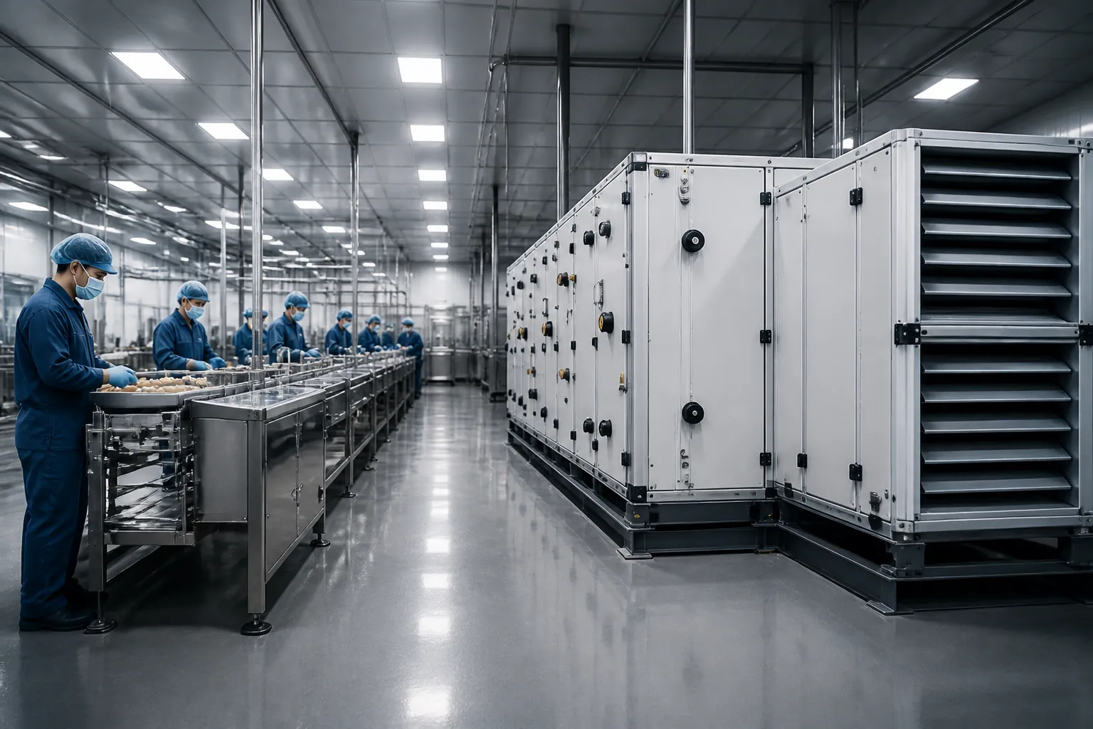 Food processing HVAC installation